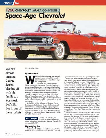 1960 CHEVROLET IMPALA CONVERTIBLE American Car Collector November 2014