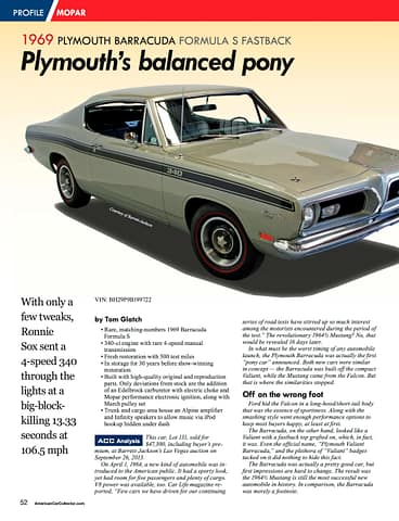 American Car Collector January 2014