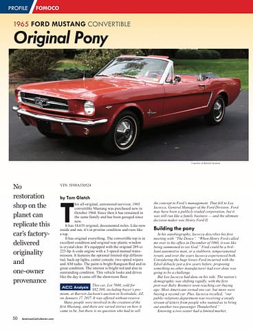 American Car Collector March 2017